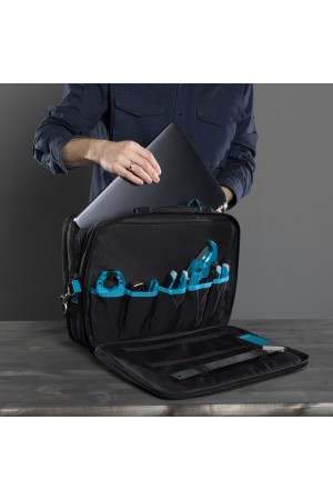 Сумка для инструмента Meister, 31 карман, отсек для ноутБука, наплечный ремень, 400 х 170 х 300 мм Gross