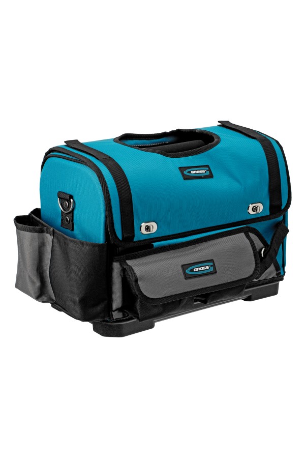 Переноска для инструмента, 400х225х300мм, пластиковое дно, наплечный ремень Gross