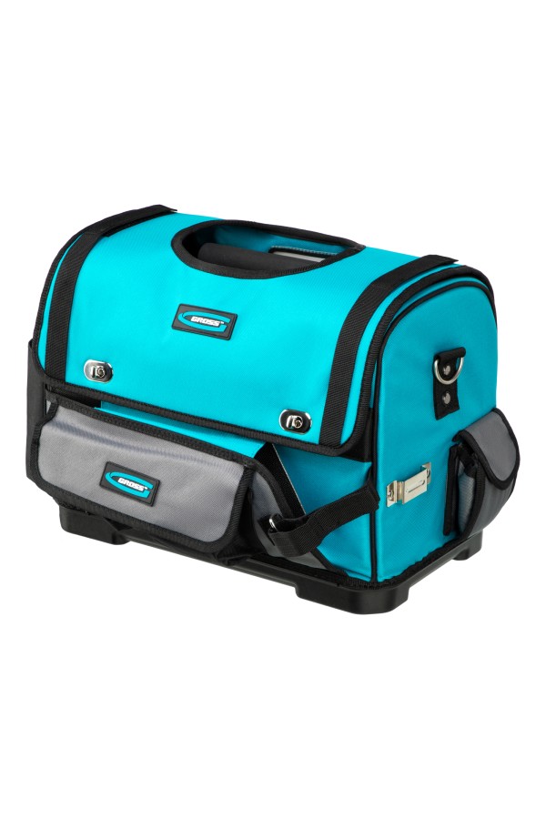 Переноска для инструмента, 400х225х300мм, пластиковое дно, наплечный ремень Gross