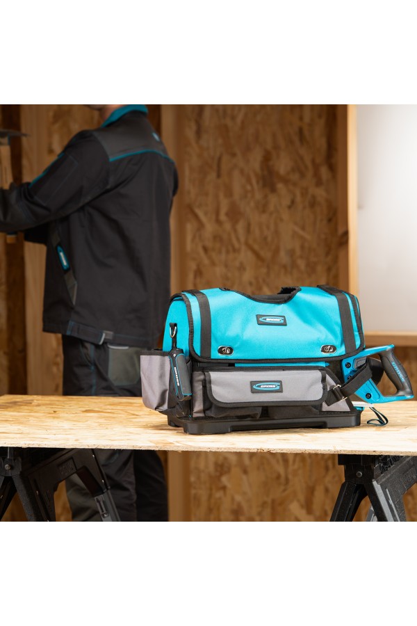 Переноска для инструмента, 400х225х300мм, пластиковое дно, наплечный ремень Gross