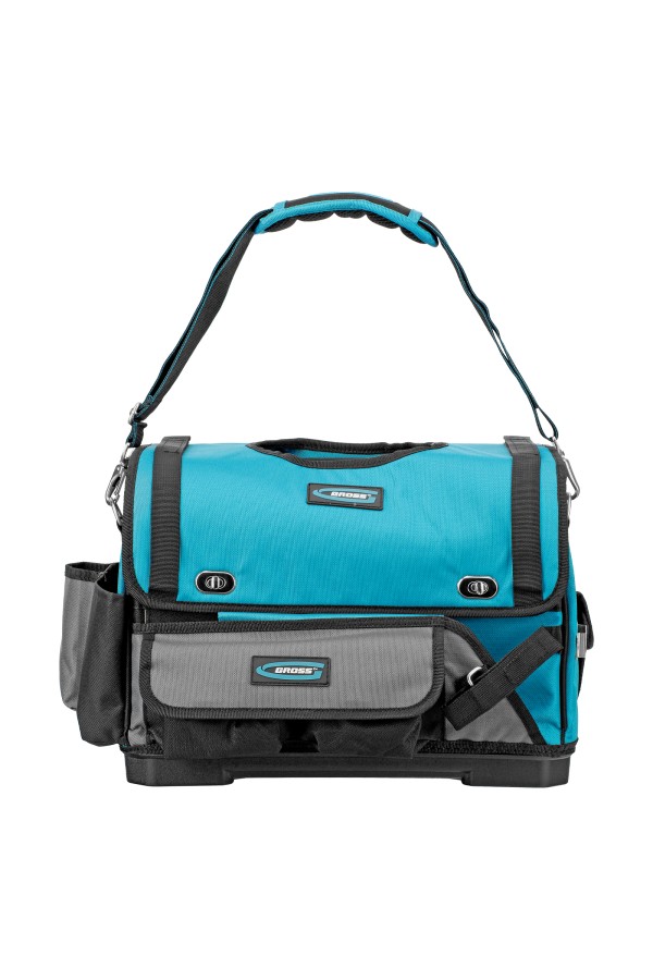 Переноска для инструмента, 400х225х300мм, пластиковое дно, наплечный ремень Gross