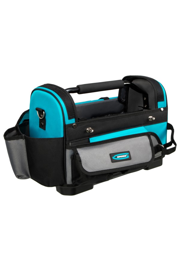 Переноска для инструмента, 400х225х300мм, пластиковое дно, наплечный ремень Gross