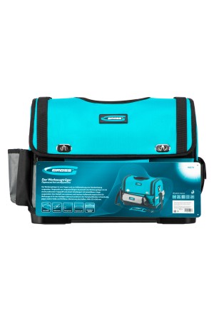 Переноска для инструмента, 400х225х300мм, пластиковое дно, наплечный ремень// Gross