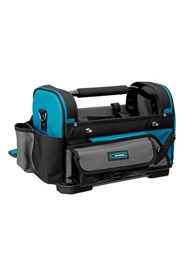 Переноска для инструмента, 400х225х300мм, пластиковое дно, наплечный ремень Gross