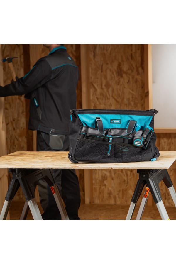 Сумка для инструмента, 500х280х290мм, выдвижная рукоятка, колеса, наплечный ремень Gross