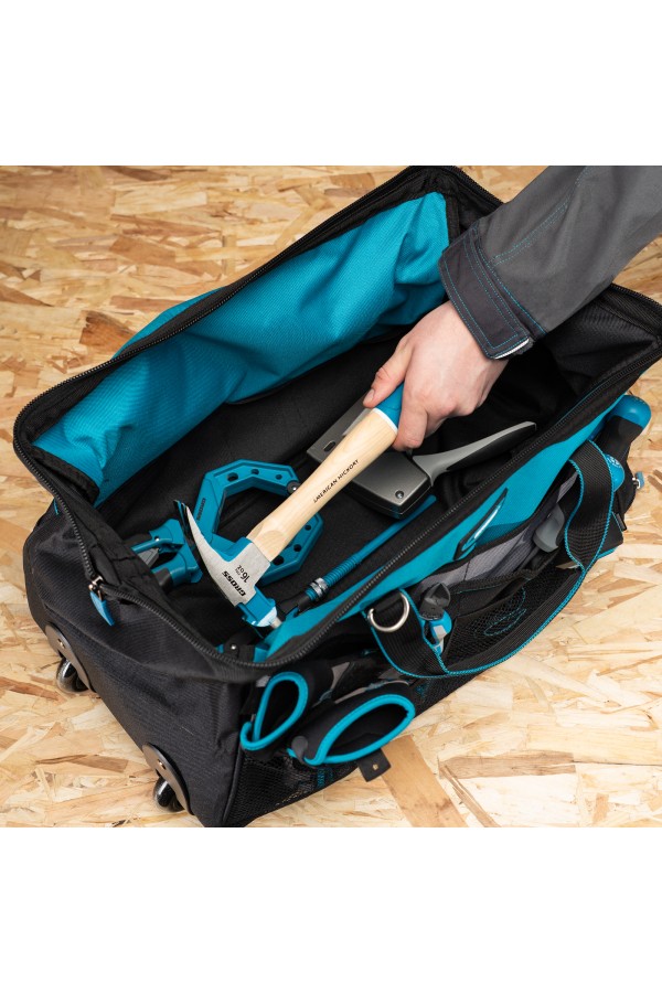 Сумка для инструмента, 500х280х290мм, выдвижная рукоятка, колеса, наплечный ремень Gross