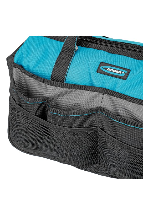 Сумка для инструмента, 500х280х290мм, выдвижная рукоятка, колеса, наплечный ремень Gross