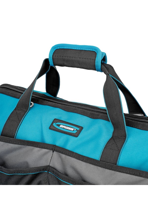 Сумка для инструмента, 500х280х290мм, выдвижная рукоятка, колеса, наплечный ремень Gross