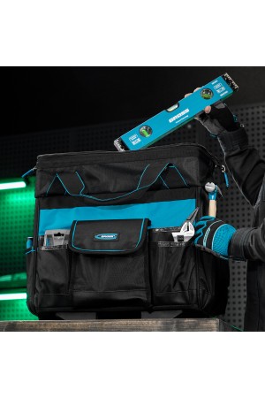 Сумка для инструмента, 460х240х340мм, выдвижная рукоятка, колеса// Gross