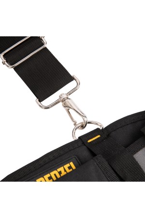 Пояс монтажника усиленный, с лямками, сумки поясные, держатель для молотка// Denzel