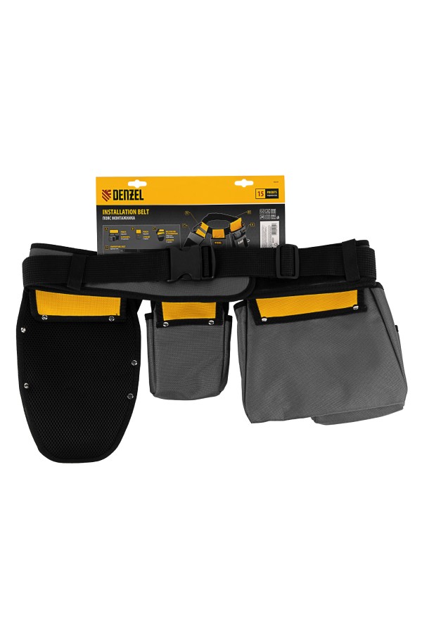 Пояс монтажника, сумки поясные, кобура для шуруповерта Denzel