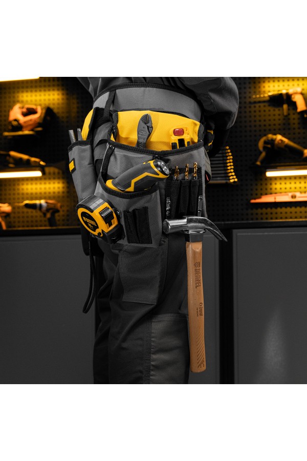 Пояс монтажника, сумки поясные, кобура для шуруповерта Denzel