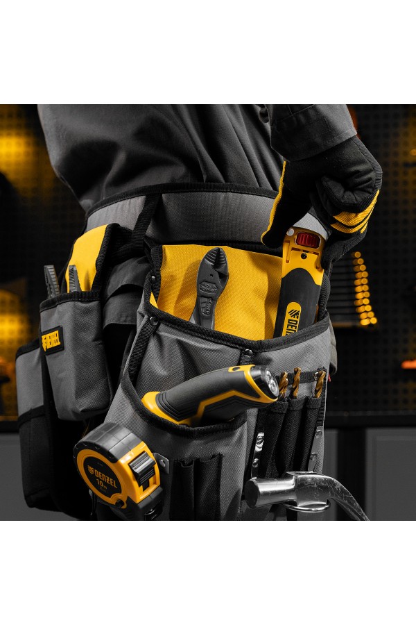 Пояс монтажника, сумки поясные, кобура для шуруповерта Denzel