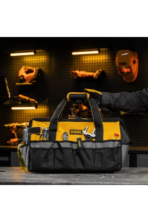 Сумка для инструмента, 500х245х300 мм, 20 карман.,съемный органайз. 10 карман.,наплеч. рем.// Denzel