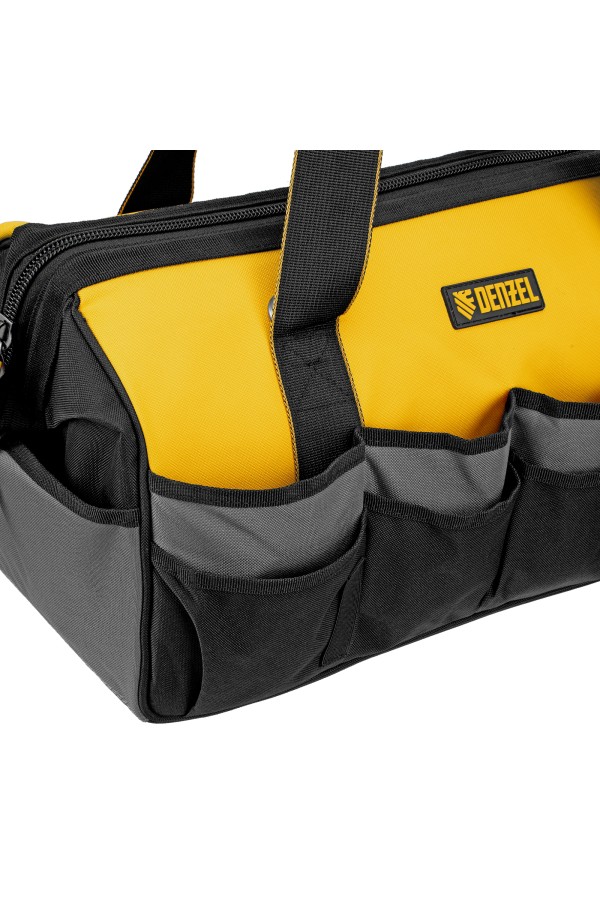 Сумка для инструмента, 500х245х300 мм, 20 карман.,съемный органайз. 10 карман.,наплеч. рем. Denzel