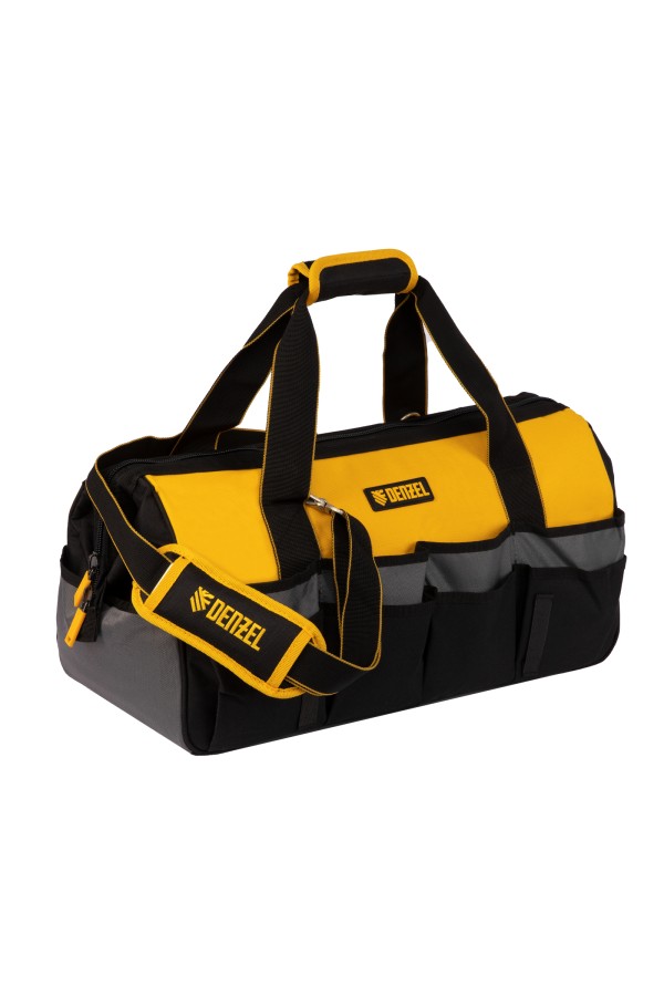 Сумка для инструмента, 500х245х300 мм, 20 карман.,съемный органайз. 10 карман.,наплеч. рем. Denzel