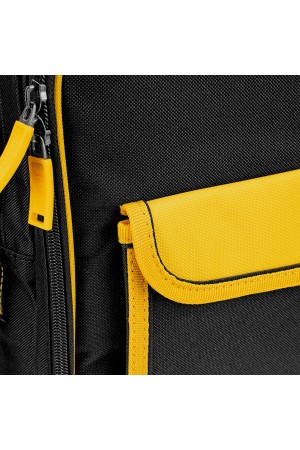 Сумка для инструмента, 400х170х300 мм, 3 отделения, 28 карманов, наплечный ремень// Denzel