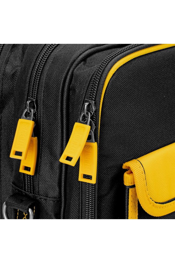 Сумка для инструмента, 400х170х300 мм, 3 отделения, 28 карманов, наплечный ремень Denzel