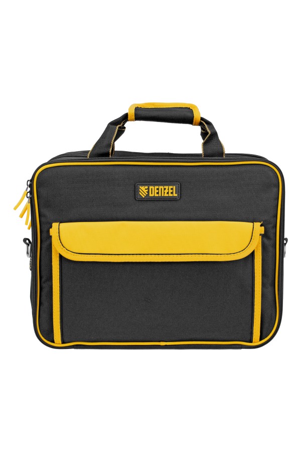 Сумка для инструмента, 400х170х300 мм, 3 отделения, 28 карманов, наплечный ремень Denzel