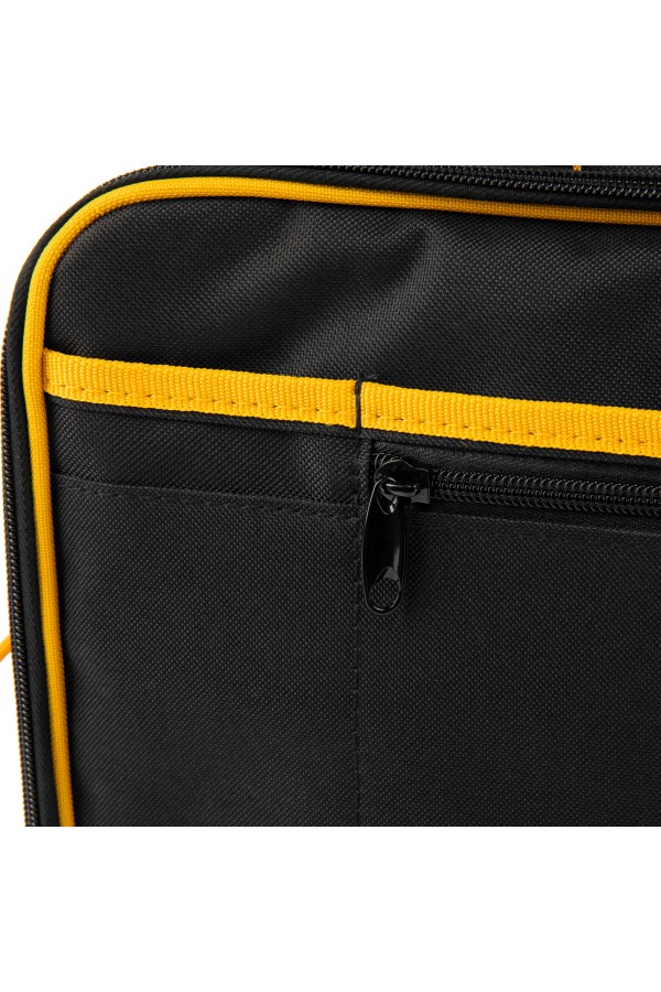 Сумка для инструмента, 400х170х300 мм, 3 отделения, 28 карманов, наплечный ремень Denzel