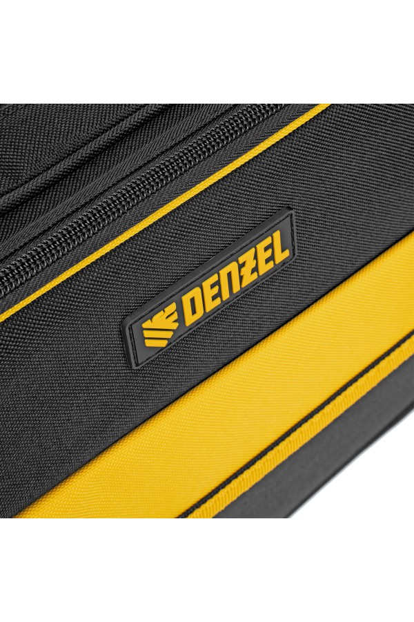 Сумка для инструмента, 400х170х300 мм, 3 отделения, 28 карманов, наплечный ремень Denzel