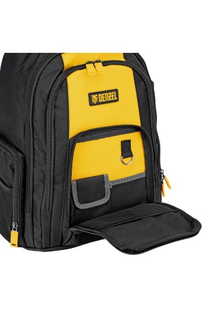 Рюкзак для инструмента, 365х190х430 мм, 3 отделения, 26 карманов// Denzel