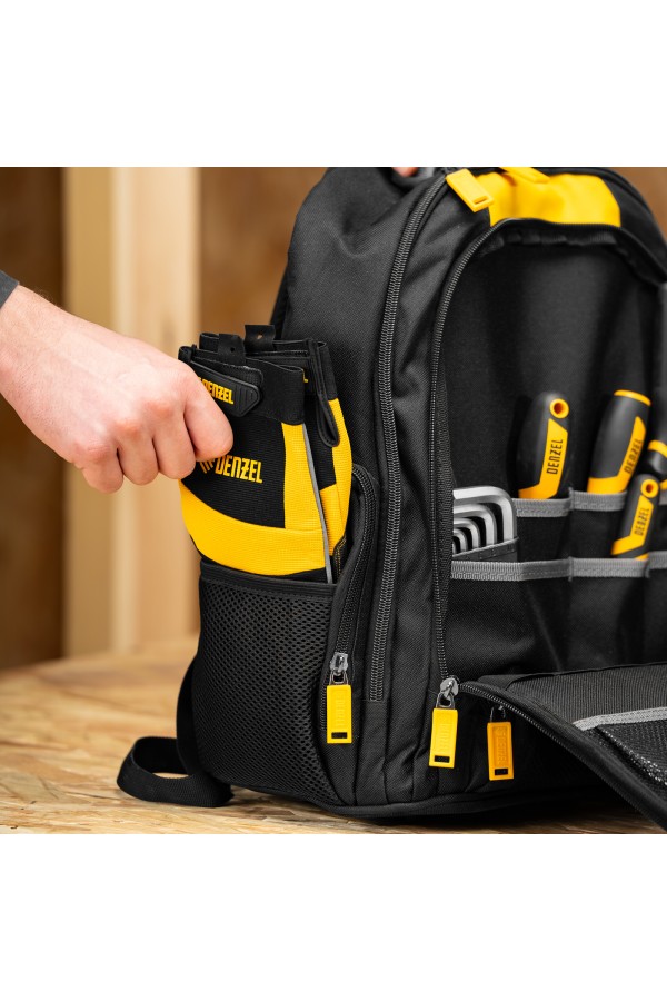 Рюкзак для инструмента, 365х190х430 мм, 3 отделения, 26 карманов Denzel