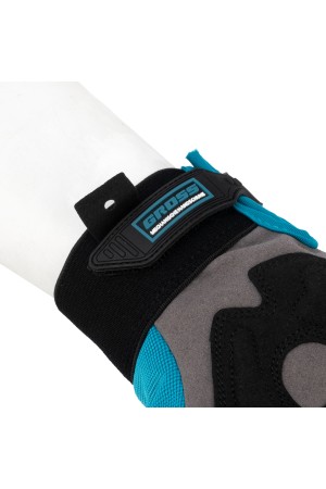 Перчатки универсальные комбинированные, с защитными накладками, STYLISH, размер M (8) Gross