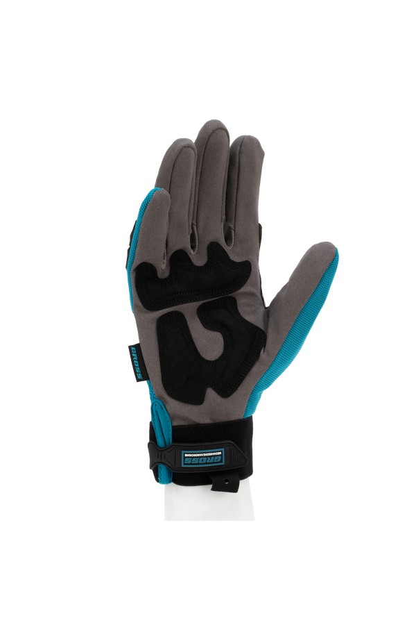 Перчатки универсальные комбинированные, с защитными накладками, STYLISH, размер M (8) Gross