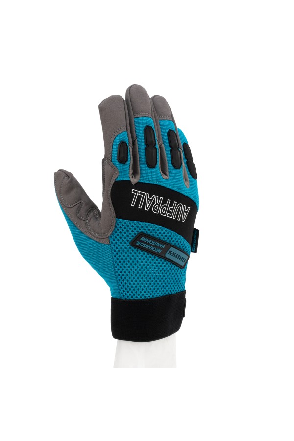 Перчатки универсальные комбинированные, с защитными накладками, STYLISH, размер L (9) Gross