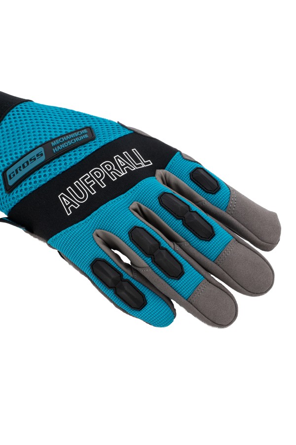 Перчатки универсальные комбинированные, с защитными накладками, STYLISH, размер L (9) Gross