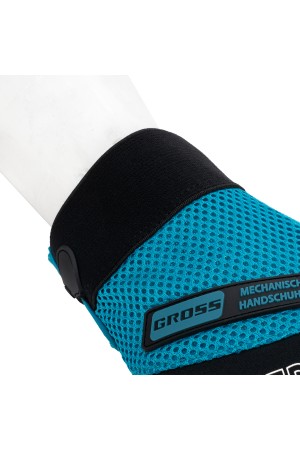 Перчатки универсальные комбинированные, с защитными накладками, STYLISH, размер L (9) Gross