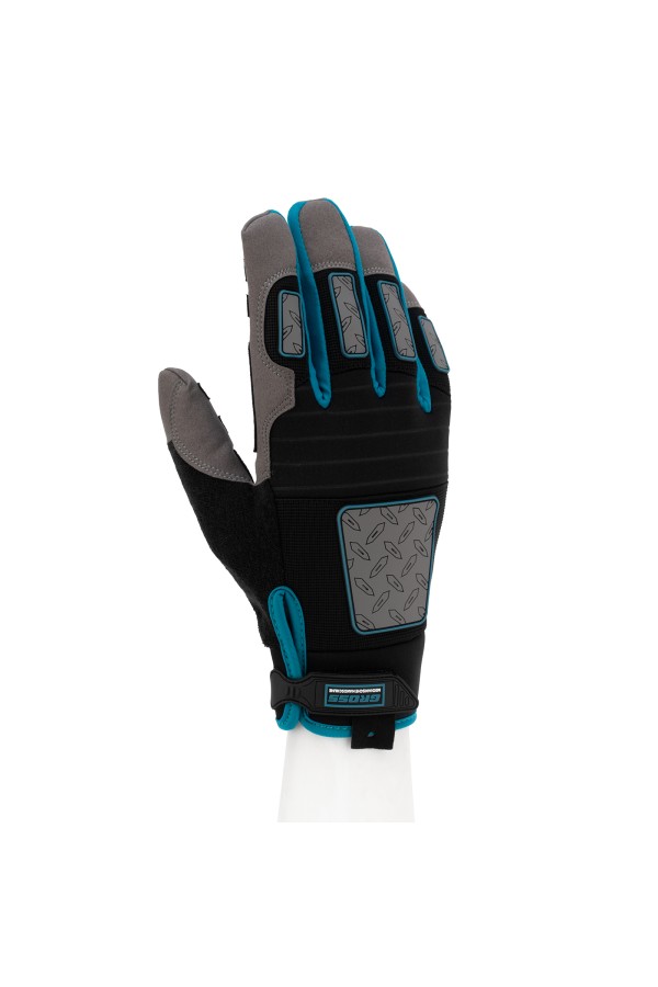 Перчатки универсальные, усиленные, с защитными накладками, DELUXE, размер L (9) Gross