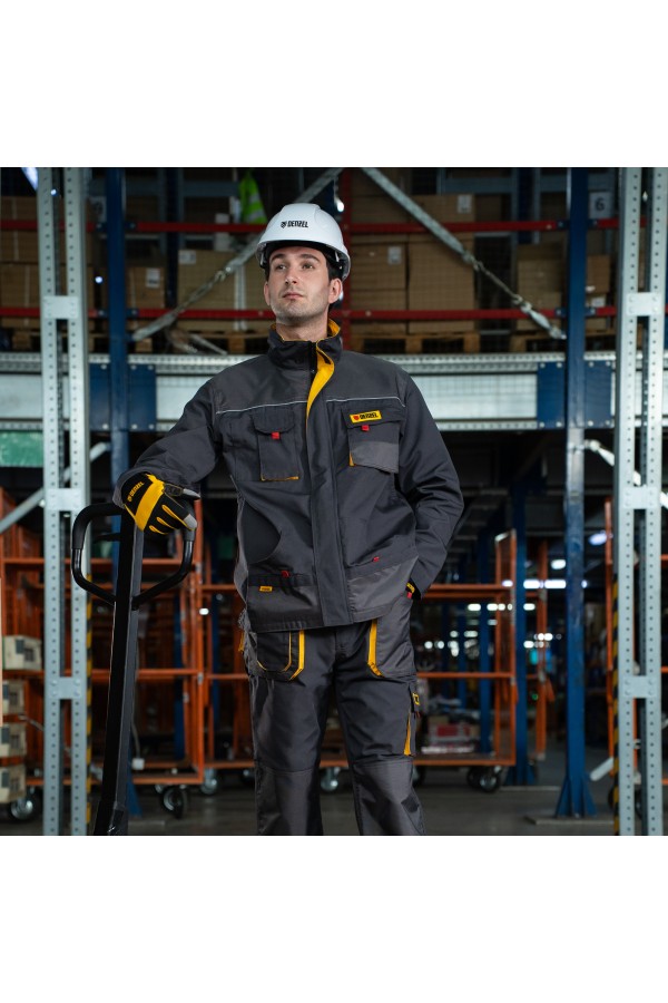 Куртка профессиональная рабочая, 65% полиэстер 35% хлопок, M Denzel