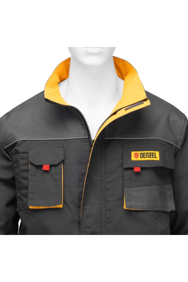 Куртка профессиональная рабочая, 65% полиэстер 35% хлопок, XL Denzel