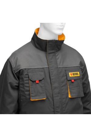 Куртка профессиональная рабочая, 65% полиэстер 35% хлопок, XXXL Denzel