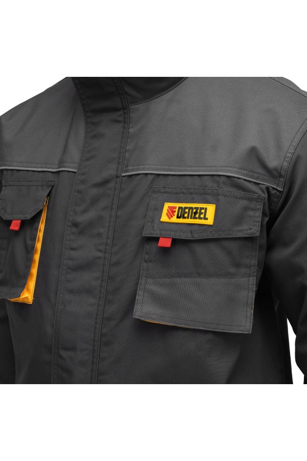 Куртка профессиональная рабочая, 65% полиэстер 35% хлопок, XXXL Denzel
