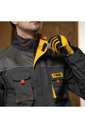 Куртка профессиональная рабочая, 65% полиэстер 35% хлопок, XXXL Denzel