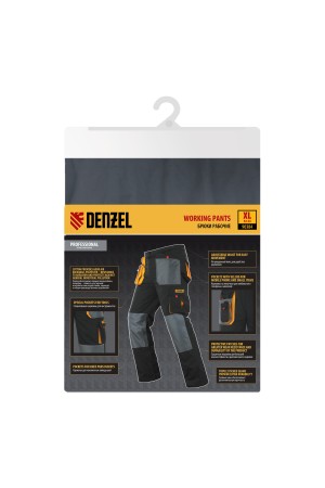 Брюки профессиональные рабочие, 65% полиэстер 35% хлопок, XL Denzel