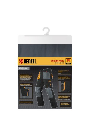 Брюки профессиональные рабочие, 65% полиэстер 35% хлопок, XXL Denzel