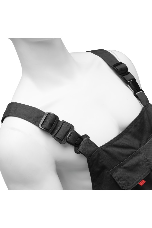 Полукомбинезон профессиональный рабочий, 65% полиэстер 35% хлопок, M Denzel