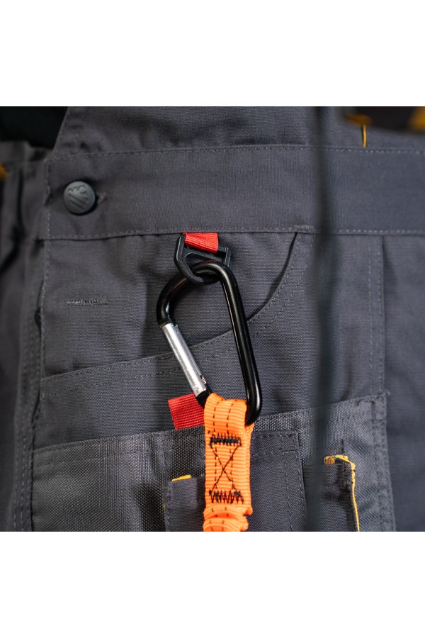 Полукомбинезон профессиональный рабочий, 65% полиэстер 35% хлопок, M Denzel