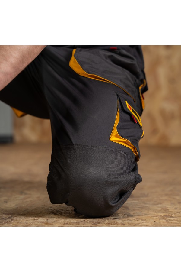 Полукомбинезон профессиональный рабочий, 65% полиэстер 35% хлопок, XL Denzel