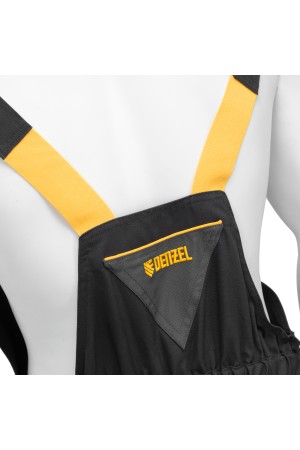 Полукомбинезон профессиональный рабочий, 65% полиэстер 35% хлопок, XL Denzel