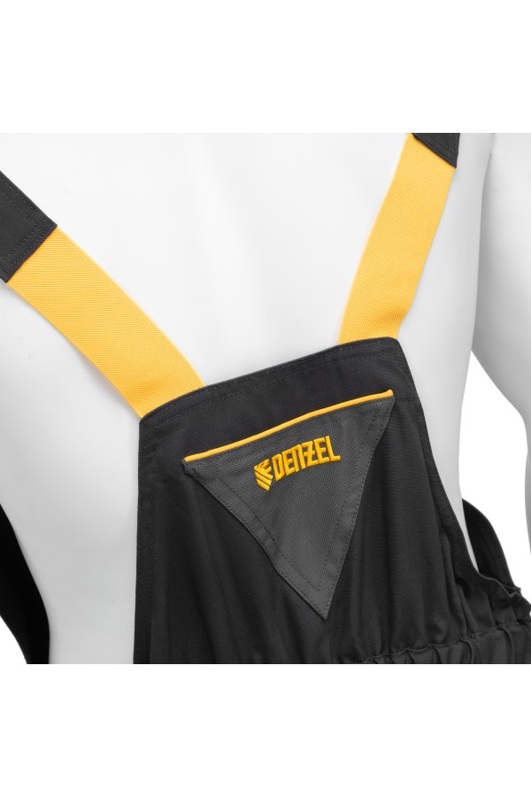 Полукомбинезон профессиональный рабочий, 65% полиэстер 35% хлопок, XL Denzel