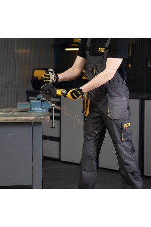 Полукомбинезон профессиональный рабочий, 65% полиэстер 35% хлопок, XXXL Denzel