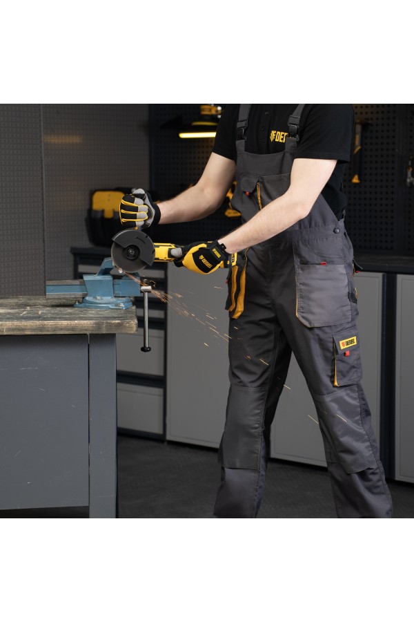 Полукомбинезон профессиональный рабочий, 65% полиэстер 35% хлопок, XXXL Denzel