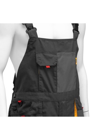 Полукомбинезон профессиональный рабочий, 65% полиэстер 35% хлопок, XXXL Denzel