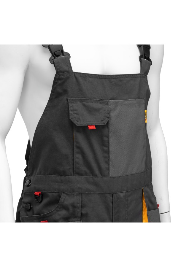 Полукомбинезон профессиональный рабочий, 65% полиэстер 35% хлопок, XXXL Denzel