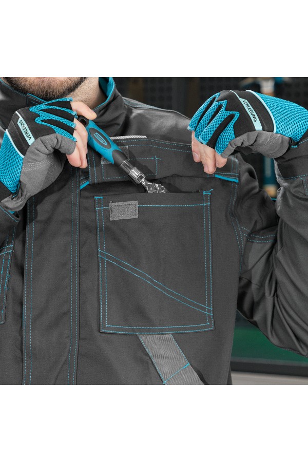 Куртка профессиональная рабочая, 97% хлопок 3% спандекс, M Gross